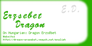 erzsebet dragon business card